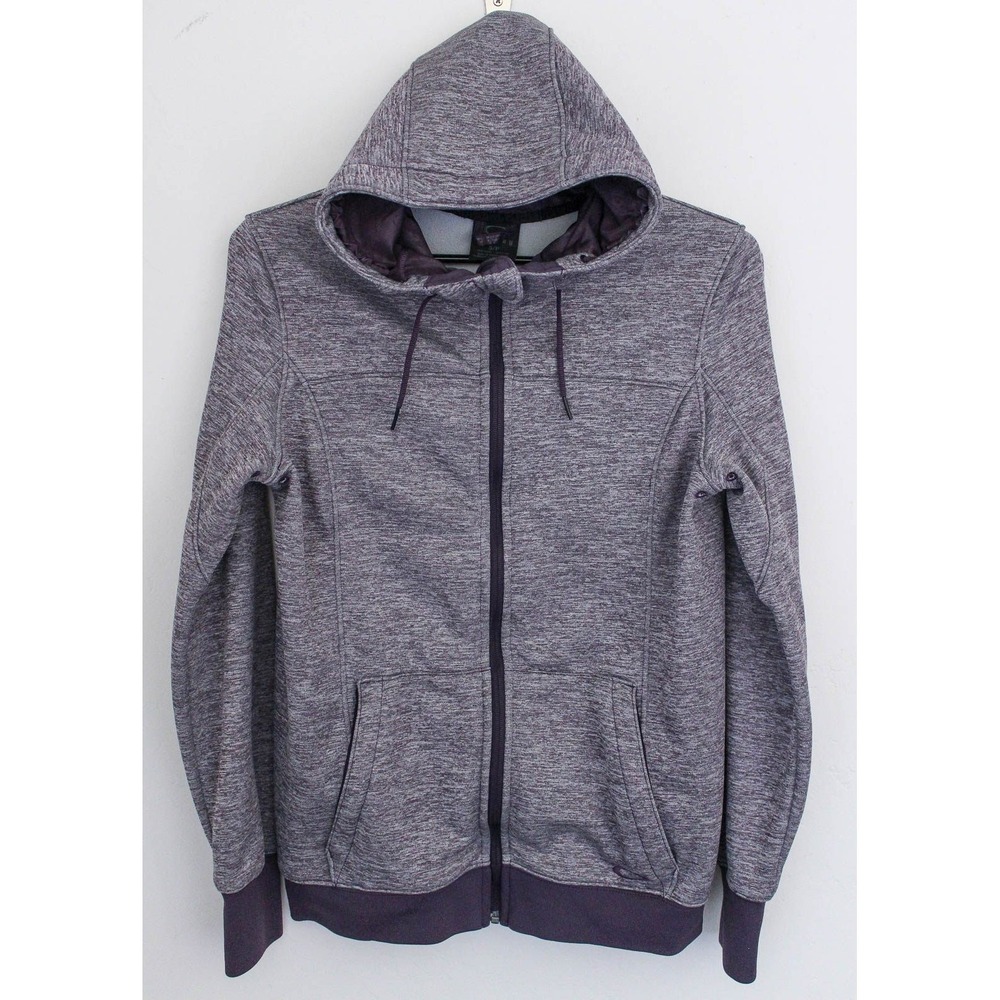 Oakley Hoodie Jacket Womens Small Purple Heather Fleece Full Zip Pockets